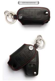 HIGH QUALITY REAL LEATHER KEY COVER VW JETTA GOLF GTI  