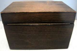 Nice large antique wood (appears to be oak) humidor form the Sargent 