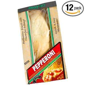 Lettieris Pepperoni Stuffed Calzone, 7.5 Ounce Package (Pack of 12)