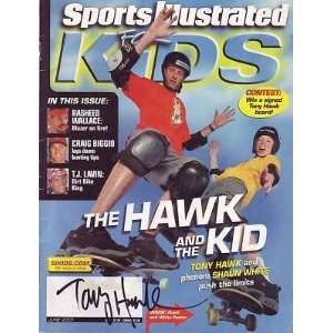  TONY HAWK signed *SPORTS ILLUSTRATED* Skate Board W/COA 