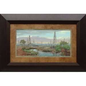  Andy Thomas   Oil Patch Framed Brushstroked Open Edition 