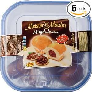 Meister Moulin Coca Crème Filled Cupcakes, 250 Grams (Pack of 6 