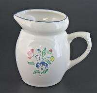 Floral Expressions Hearthside Stoneware Creamer Pitcher  
