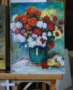 Realism oil painting 100% handcraft original, Flowers  
