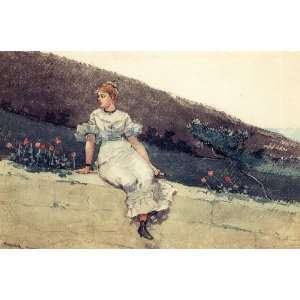  Oil Painting The Garden Wall Winslow Homer Hand Painted Art 