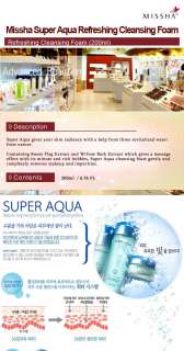 MISSHA] Super Aqua Refreshing Cleansing Foam   200ml  