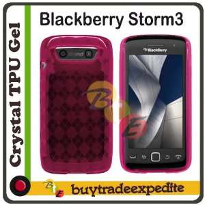 Blackberry Storm3 9570/ Monaco 9850/ Monza 9860 TPU Rubber Case   Pink 