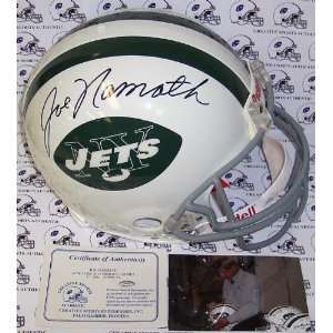 Autographed Joe Namath Helmet   Authentic   Autographed NFL 