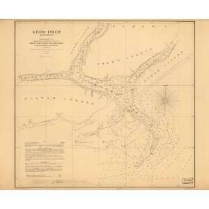 Civil War Map Stono Inlet, South Carolina From a trigonometrical 
