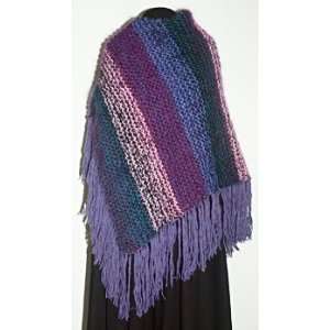  Womens HandKnit Llama and Wool Pancho 