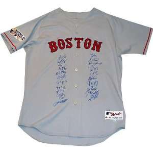   Sox 21 Signature Jon Papelbon Gray Authentic Jersey