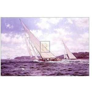  Candida & Astra Off Cowes (LE) Poster Print