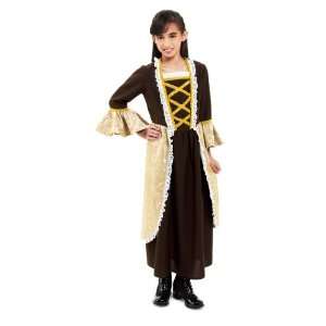 Lets Party By Underwraps Carnival Corp. Colonial Girl Child Costume 