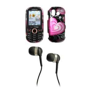   Heart Snap on Case Cover Cell Phone Protector + 2.5mm Stereo Headset