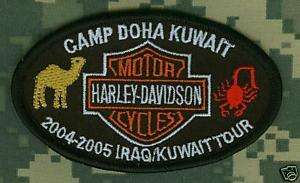 GULF WAR OEF HOG BIKER CAMP DOHA KUWAIT 1990s COMMEMORATIVE HOG BIKER 