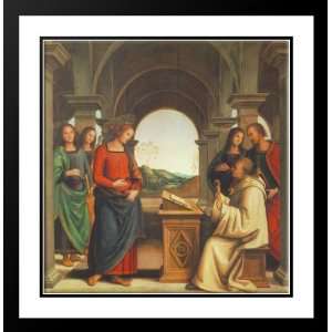 Perugino, Pietro 20x20 Framed and Double Matted The Vision of St 