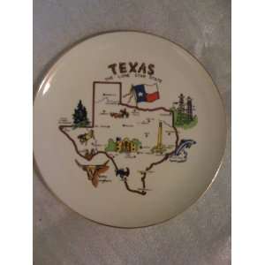   Collectible Plate   Texas   The Lone Star State