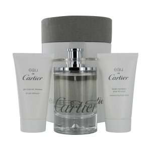 EAU DE CARTIER by Cartier Gift Set for Men and Women EDT SPRAY 3.4 OZ 
