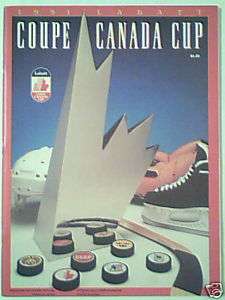 COUPE CANADA 1991 CANADA CUP OFFICIAL MAGAZINE  