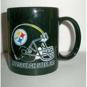  Pittsburgh Steelers Black Team Logo Helmet Coffee Mug 