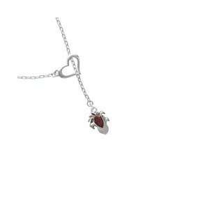  Cornstalk Silver Plated Heart Lariat Charm Necklace Arts 