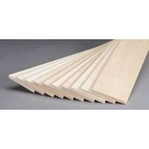    Revell   Basswood Sheet 1/4x3x24 (10) (Basswood) Toys & Games