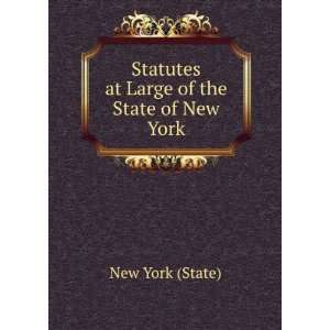  Statutes at Large of the State of New York New York 