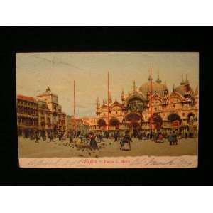  Piazza S. Marco, Venezia, Italy, 1907 Color Postcard not 