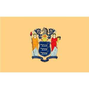  New Jersey 3x 5 Solar Max Nylon State Flag