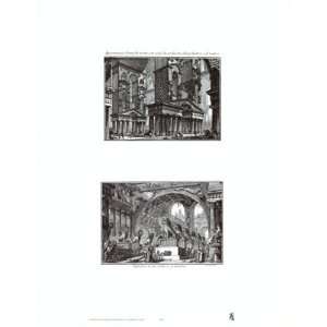  Teatro & Ginnasio by Francesco Piranesi. Size 18.00 inches 