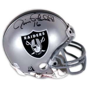  Jim Plunkett Signed Raiders Riddell Mini Helmet Sports 