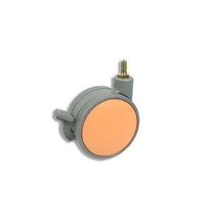 Cool Casters   Grey Caster with Orange Finish   Item #400 75 GY OR TS 
