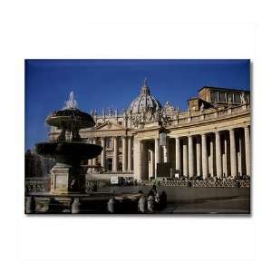 St Peters Basilica Catholic Rectangle Magnet by   