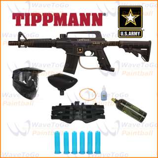 NEW Tippmann US ARMY Alpha Black Tactical Paintball Marker MEGA 6+1 