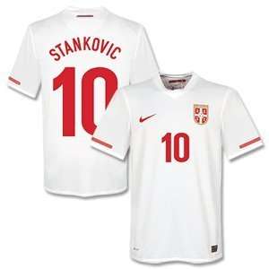   10 11 Serbia Away Jersey + Stankovic 10 (Fan Style)