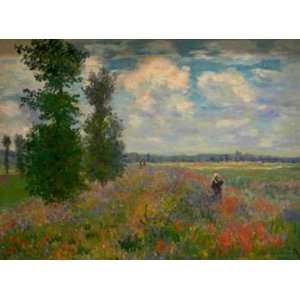   Claude Monet Canvas Art Repro Poppy field Argenteuil