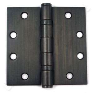 Oil Rubbed Bronze 4 1/2 by Square Ball Bearing Hinge  