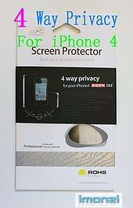 Way privacy anti spy screen protector film 360˚ for iPhone 4  