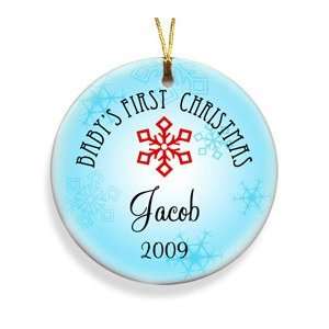  Personalized Baby Boys First Christmas Ornament