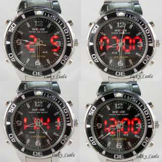 Luxury Diving Sports LED Light Chronograph Mens Watch  
