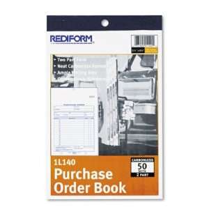  Carbonless Purchase Order Book   Bottom Punch, 5 1/2 x 7 7 
