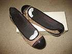 WOMENS COACH CECILE A 2870 FLAT KHAKI /CHESTNUT SHOES 11 NIB **SHIPS 