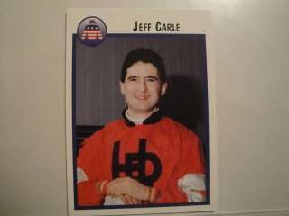 HORSE RACING, JOCKEY CARD. JEFF CARLE 1997  