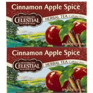 Celestial Seasonings Cinnamon Apple Spice Tea Bags, 20 ct, 2 pk