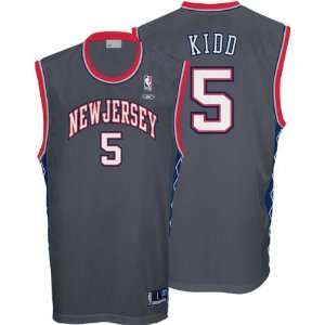  Jason Kidd Grey Reebok NBA Replica New Jersey Nets Youth 
