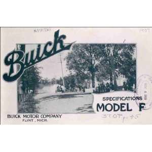  Reprint Buick Motor Company, Flint, Michigan Title page 