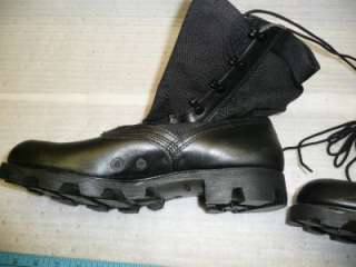 NEW U.S. MILITARY BOOTS SPIKE PROTECTIVE HOT WEATHER BLACK SIZE 9.5 R 