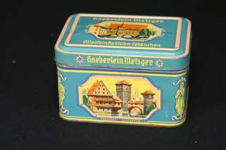 Haeberlein Metzger Spiced Cake Tin Germany Nurnberg  