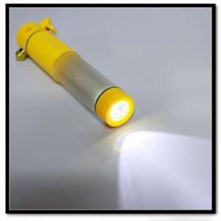 LED Car Emergency Cutter Hammer Escape Tools Flashlight  