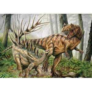  Kentrosaurus And Ceratosaurus Wall Mural